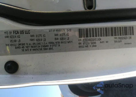 2016 Chrysler 300 300S from USA, damaged, VIN 2C3CCABG5GH311034